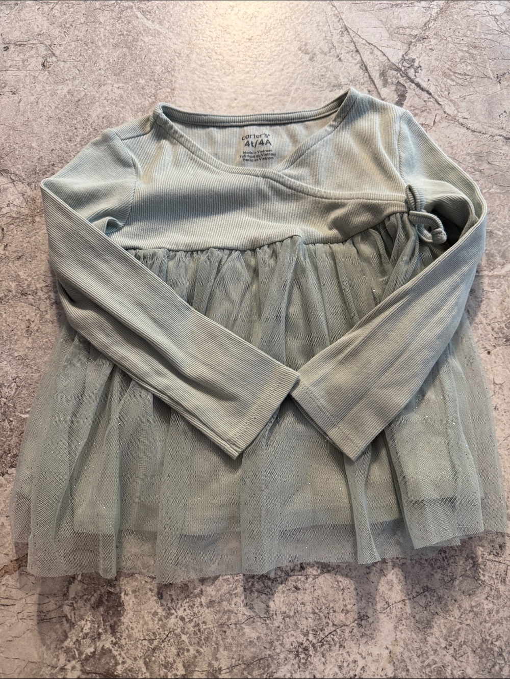 Carter's Girls  Long-Sleeve Tulle Tunic Top